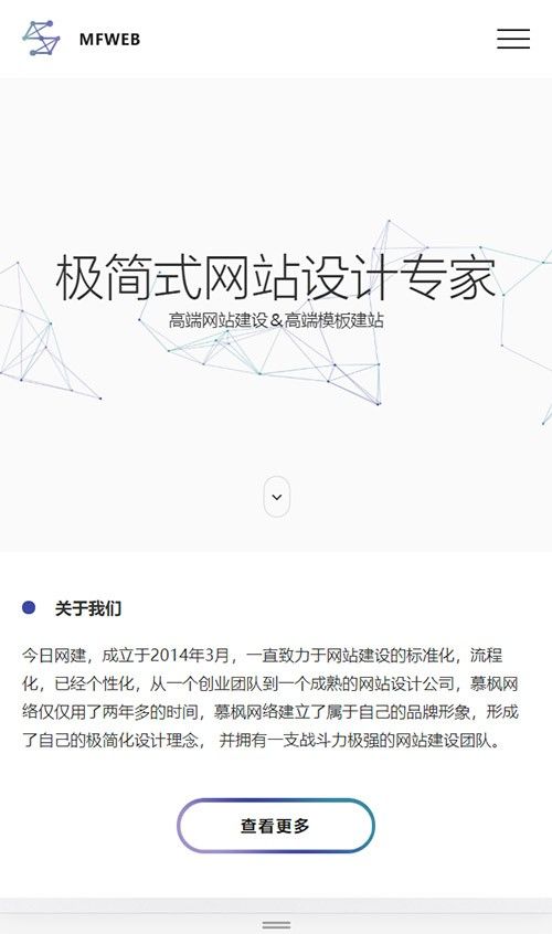 响应式/网站建设/网页设计/软件开发/互联网公司/极简/高端类网站建设模板