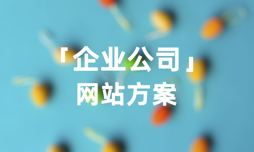 企业网站方案