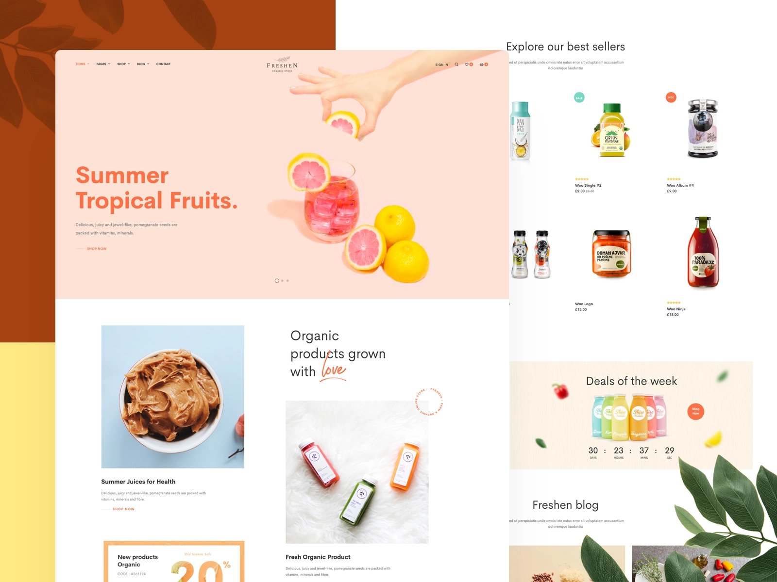 养生健康！12组水果WEB界面设计灵感