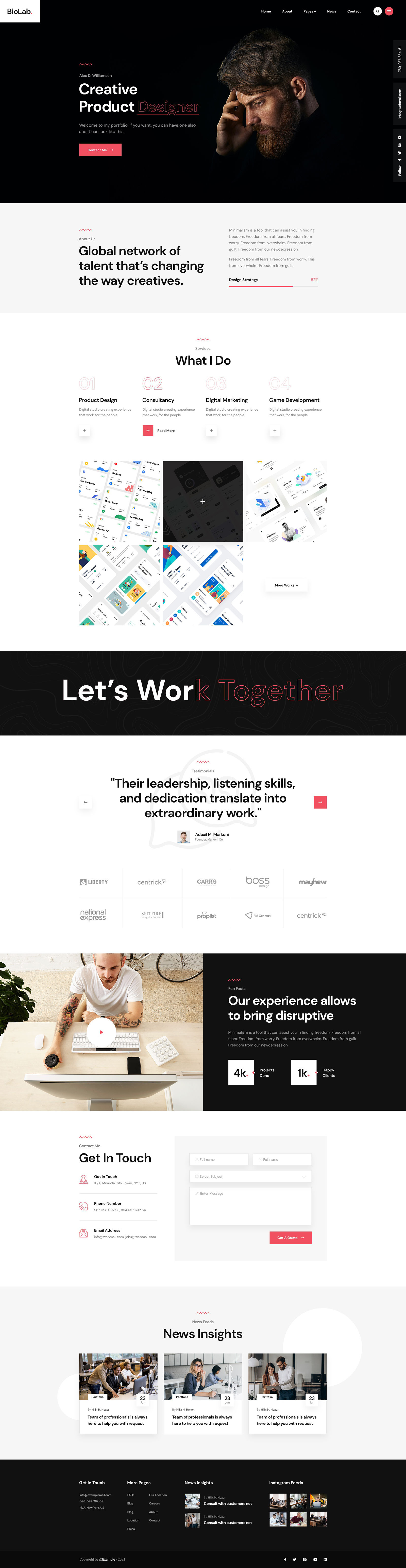 个人网站如何设计?看完这组个人网站设计心里就有数了(图8) 个人网站如何设计?看完这组个人网站设计心里就有数了(图8)