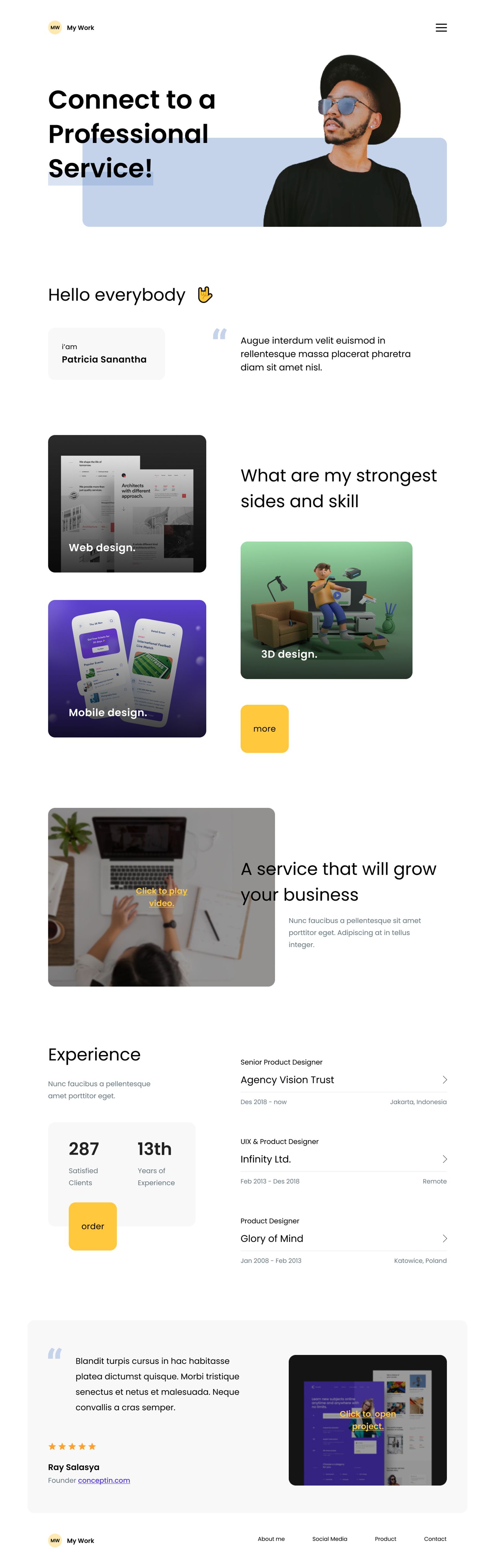 个人网站如何设计?看完这组个人网站设计心里就有数了(图9) 个人网站如何设计?看完这组个人网站设计心里就有数了(图9)