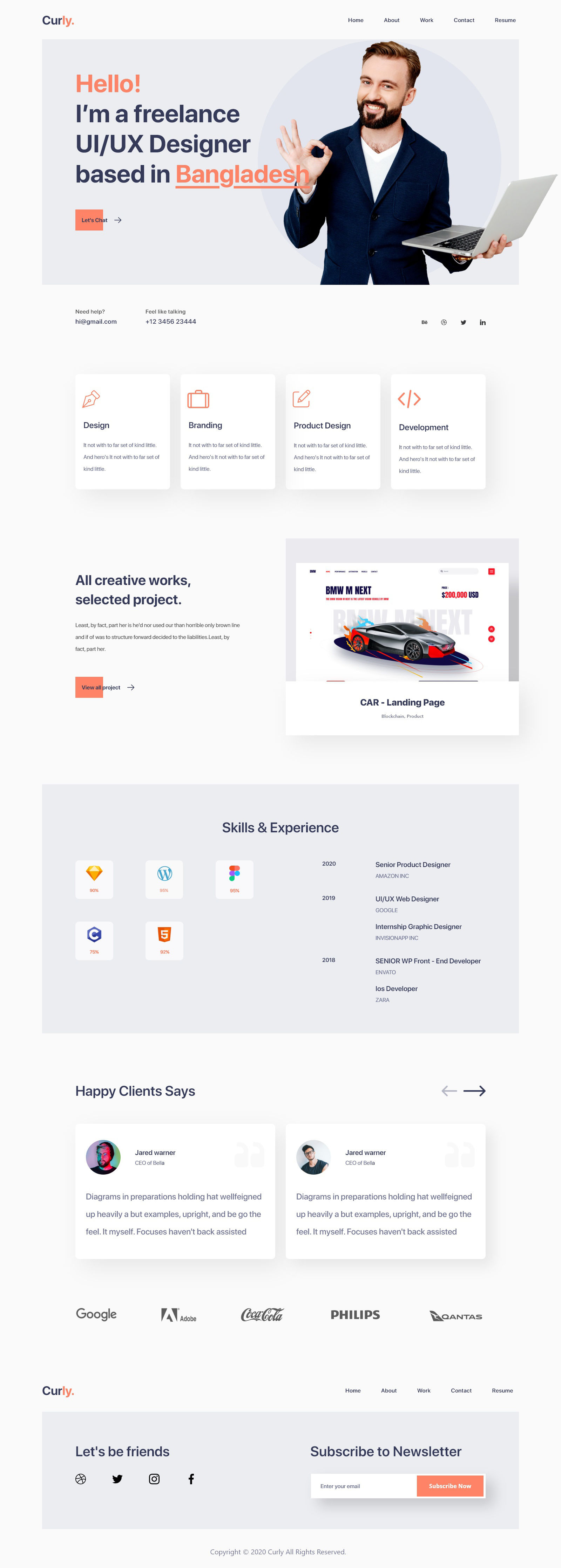 个人网站如何设计?看完这组个人网站设计心里就有数了(图2) 个人网站如何设计?看完这组个人网站设计心里就有数了(图2)
