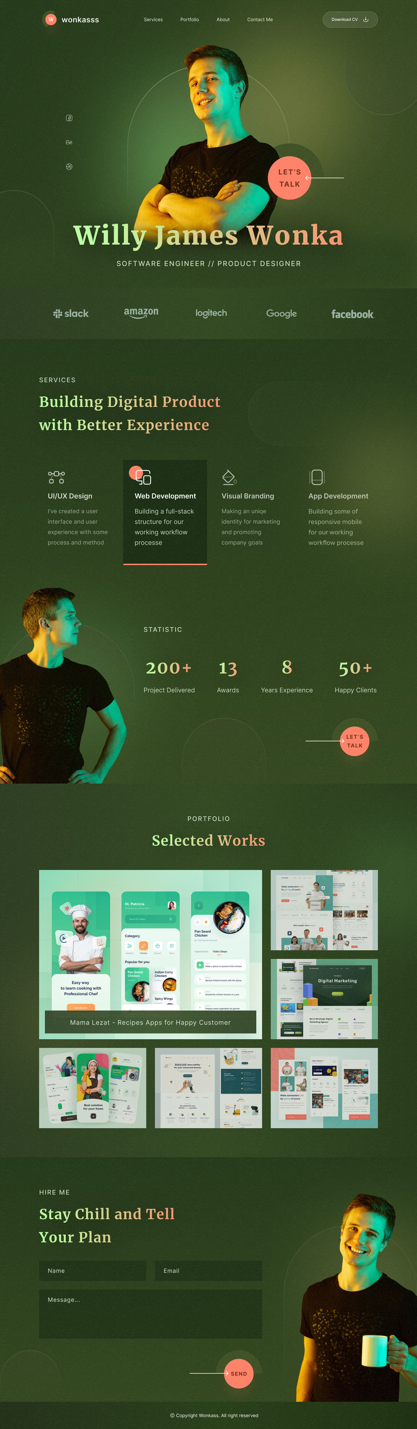 个人网站如何设计?看完这组个人网站设计心里就有数了(图4) 个人网站如何设计?看完这组个人网站设计心里就有数了(图4)