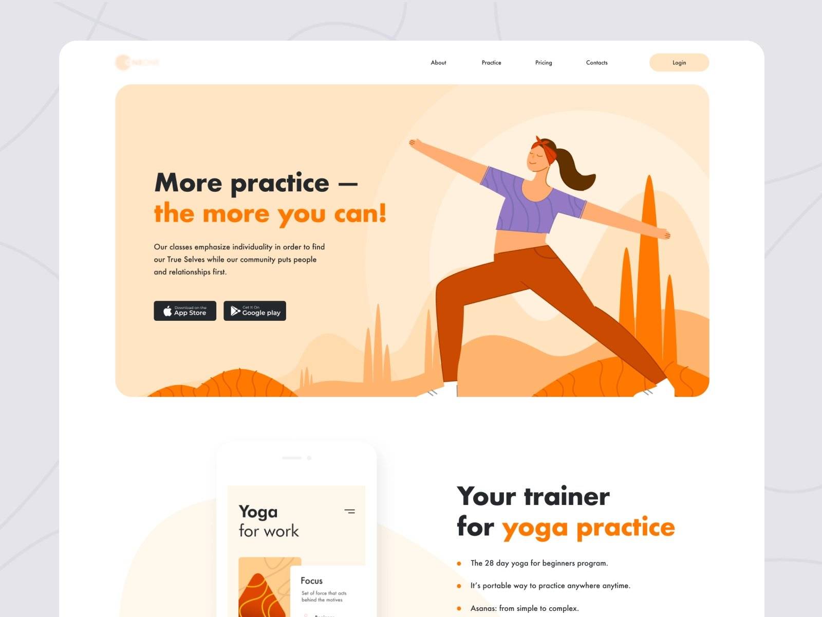 梵我合一！12款瑜伽运动健身类WEB界面设计灵感