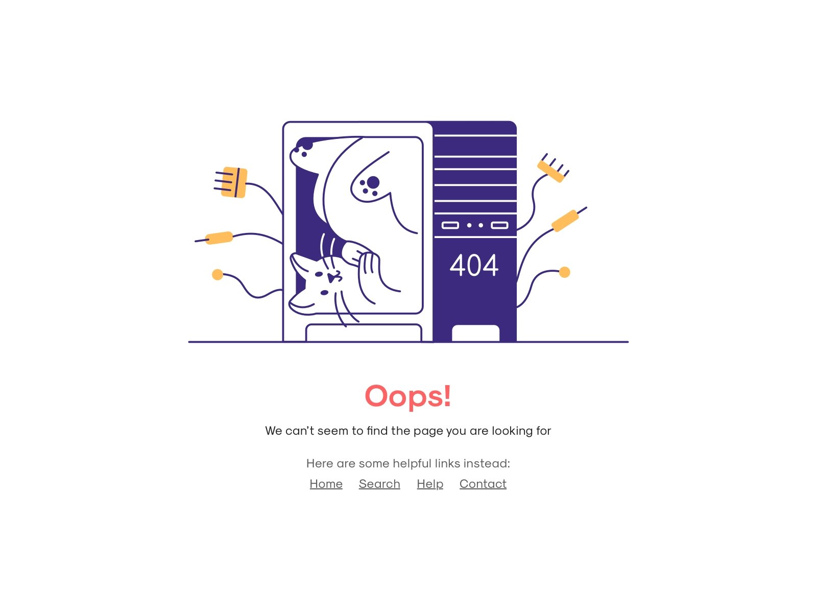 错误艺术！12组网页404界面设计灵感