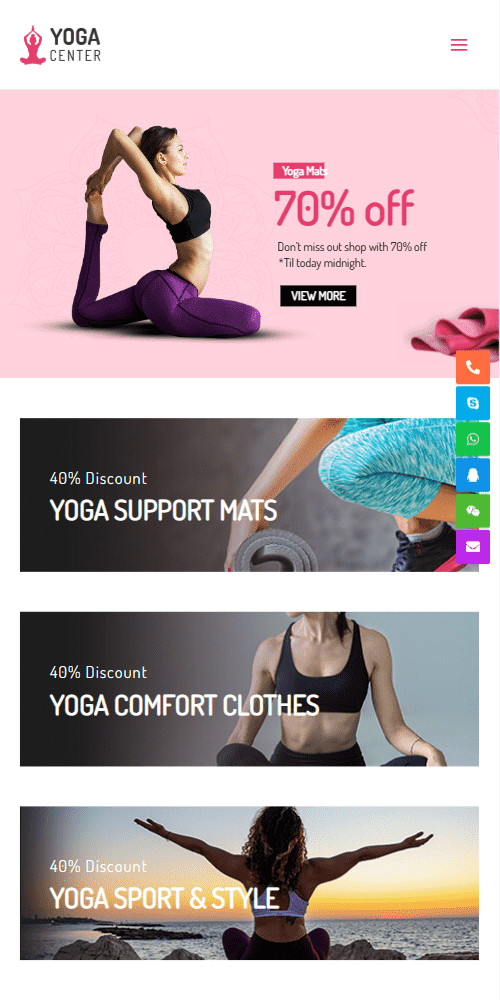 响应式英文外贸瑜伽健身用品营销独立站企业网站制作建设开发