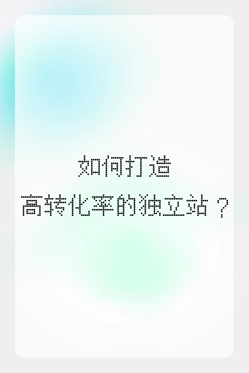 青海如何打造高转化率的独立站？