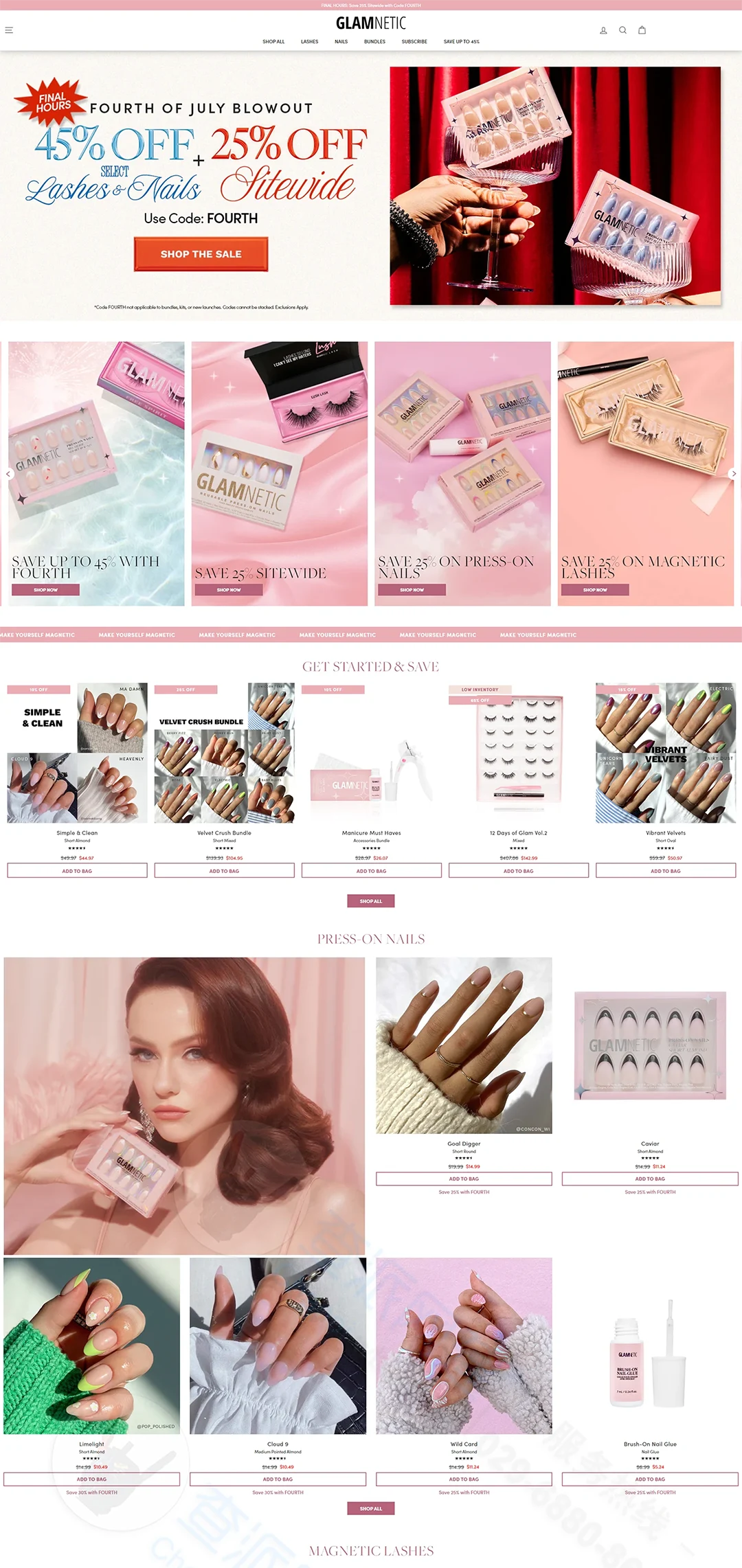 月销300W美金的穿戴甲独立站Glamnetic