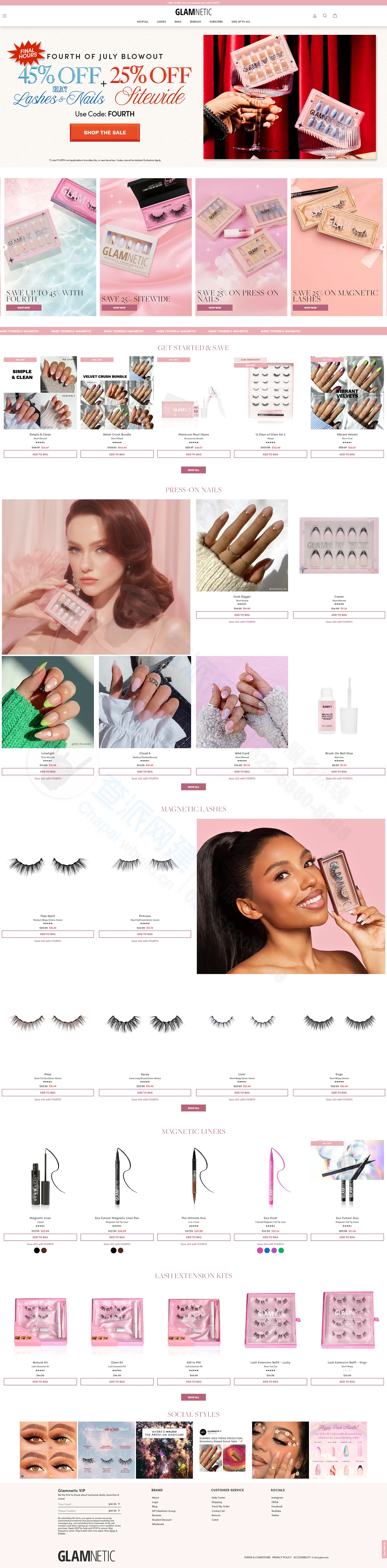月销300W美金的穿戴甲独立站Glamnetic