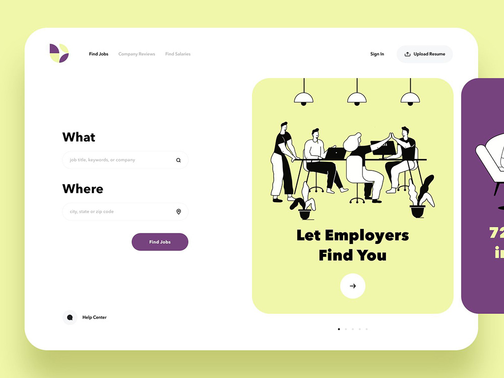 金九银十招聘季!12款招聘类网站页面设计欣赏(图4) 金九银十!12款招聘类页面设计
