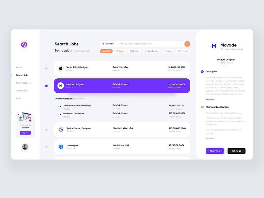 金九银十招聘季!12款招聘类网站页面设计欣赏(图10) 金九银十招聘季!12款招聘类网站页面设计欣赏(图10)