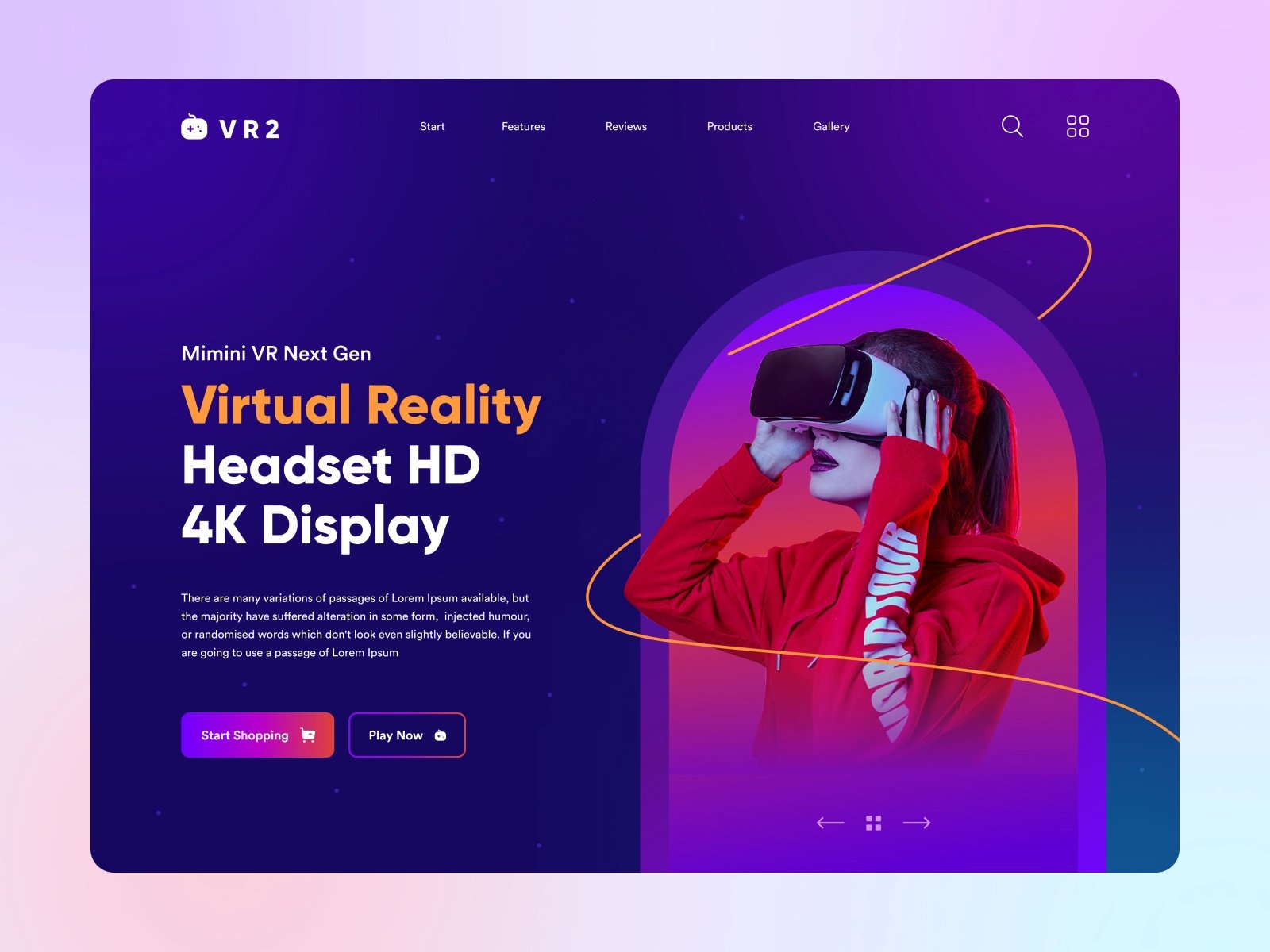 VR产品WEB网页界面制作设计灵感，炫酷科技智能！（12图）