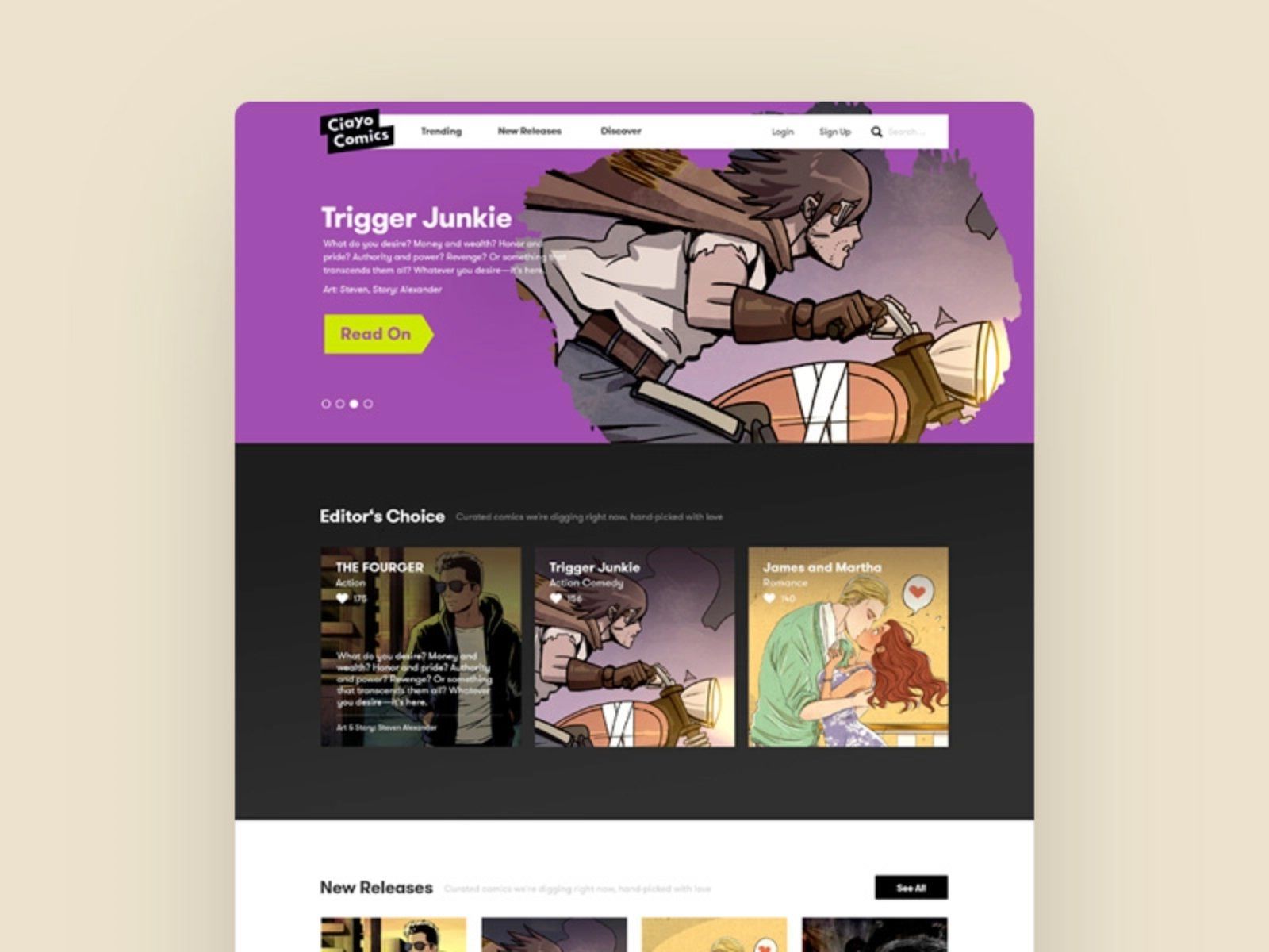 动漫影视类WEB网页界面设计网站制作灵感赏析(12图)(图5) 大众艺术!12组动漫影视类WEB界面设计灵感