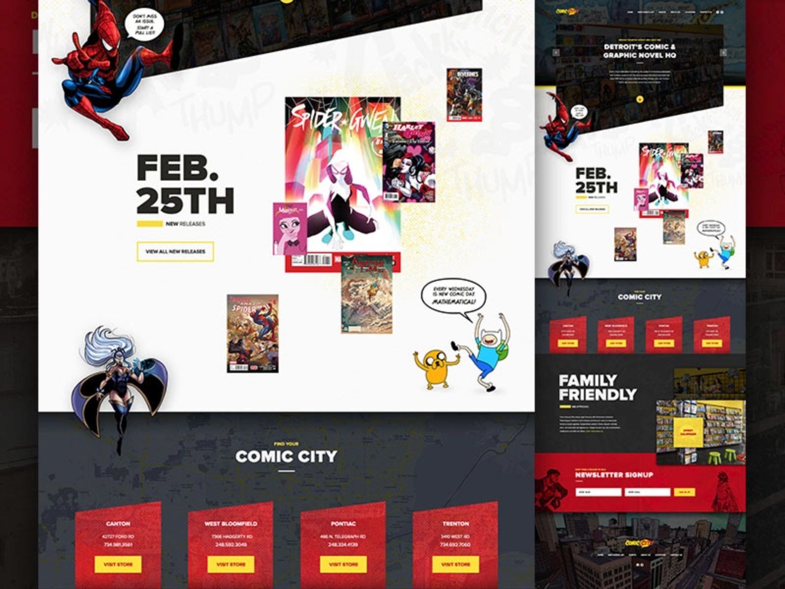 动漫影视类WEB网页界面设计网站制作灵感赏析(12图)(图8) 大众艺术!12组动漫影视类WEB界面设计灵感